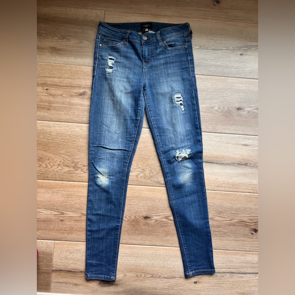 Celebrity Pink - Distressed Blue Jeans